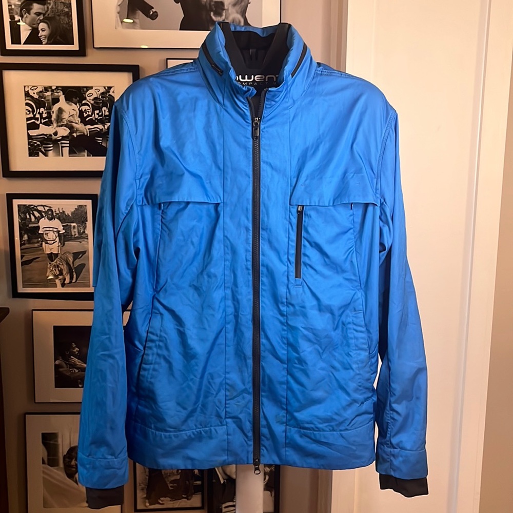 Lululemon Electric Blue Windbreaker with Unzippable Hood Size: XL